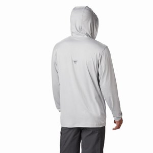 Columbia PFG Slack Tide™ Henley Hoodie Herr Grå (XEUFZ1096)